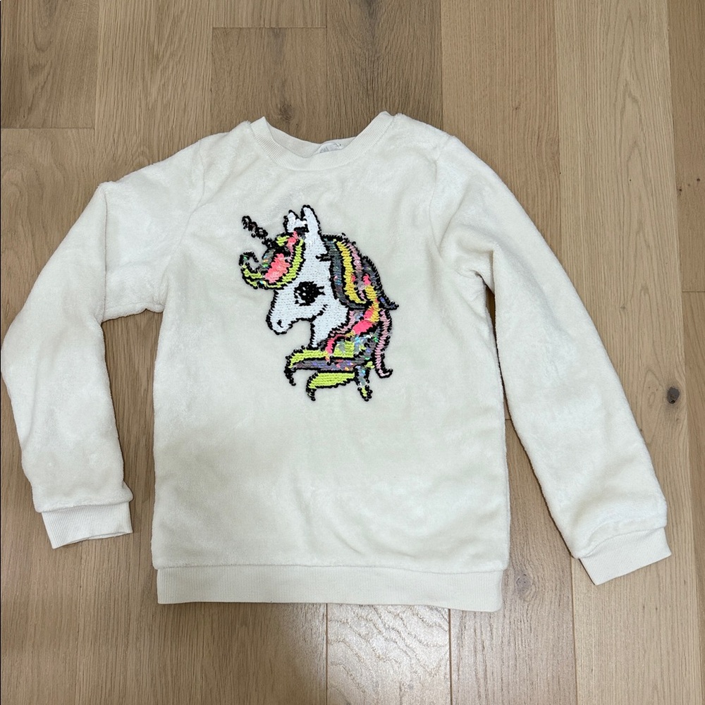 H&M Cream Unicorn Sweater for Kids